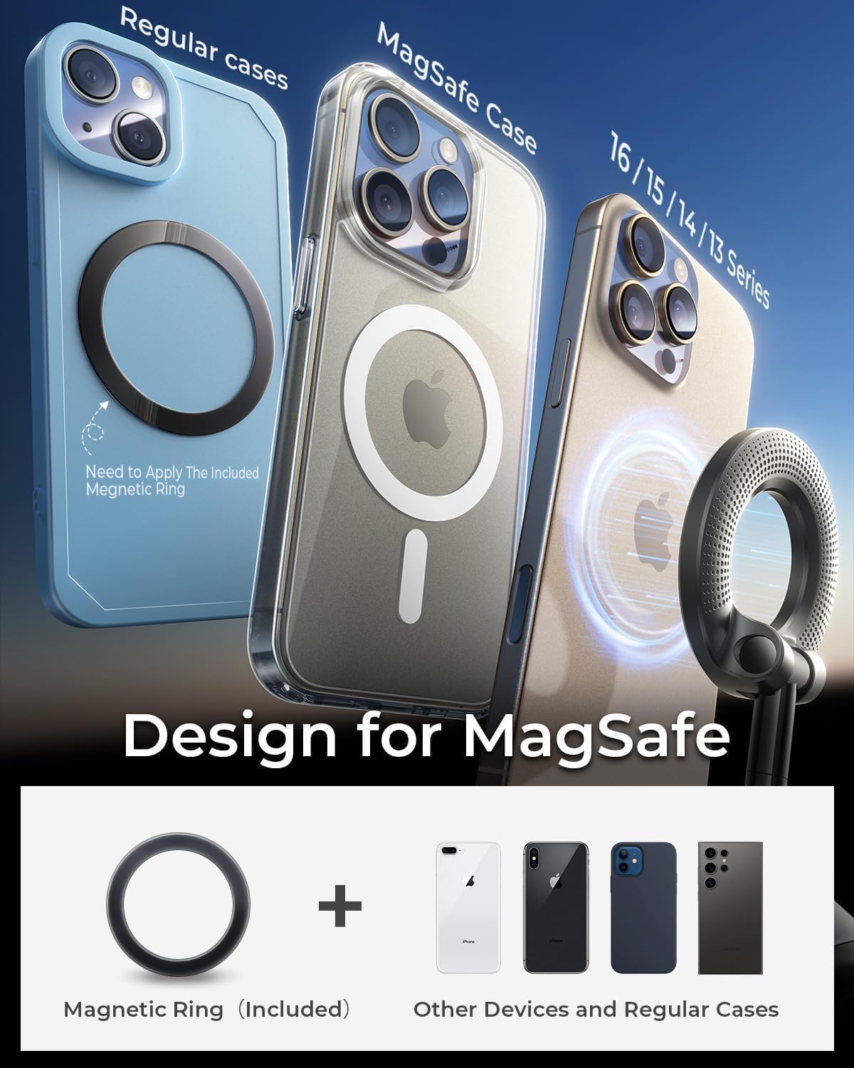 360° Vaccum Magnetic Phones Holder